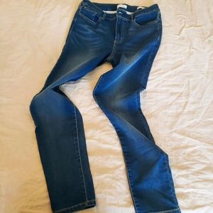 High rise ankle jeans